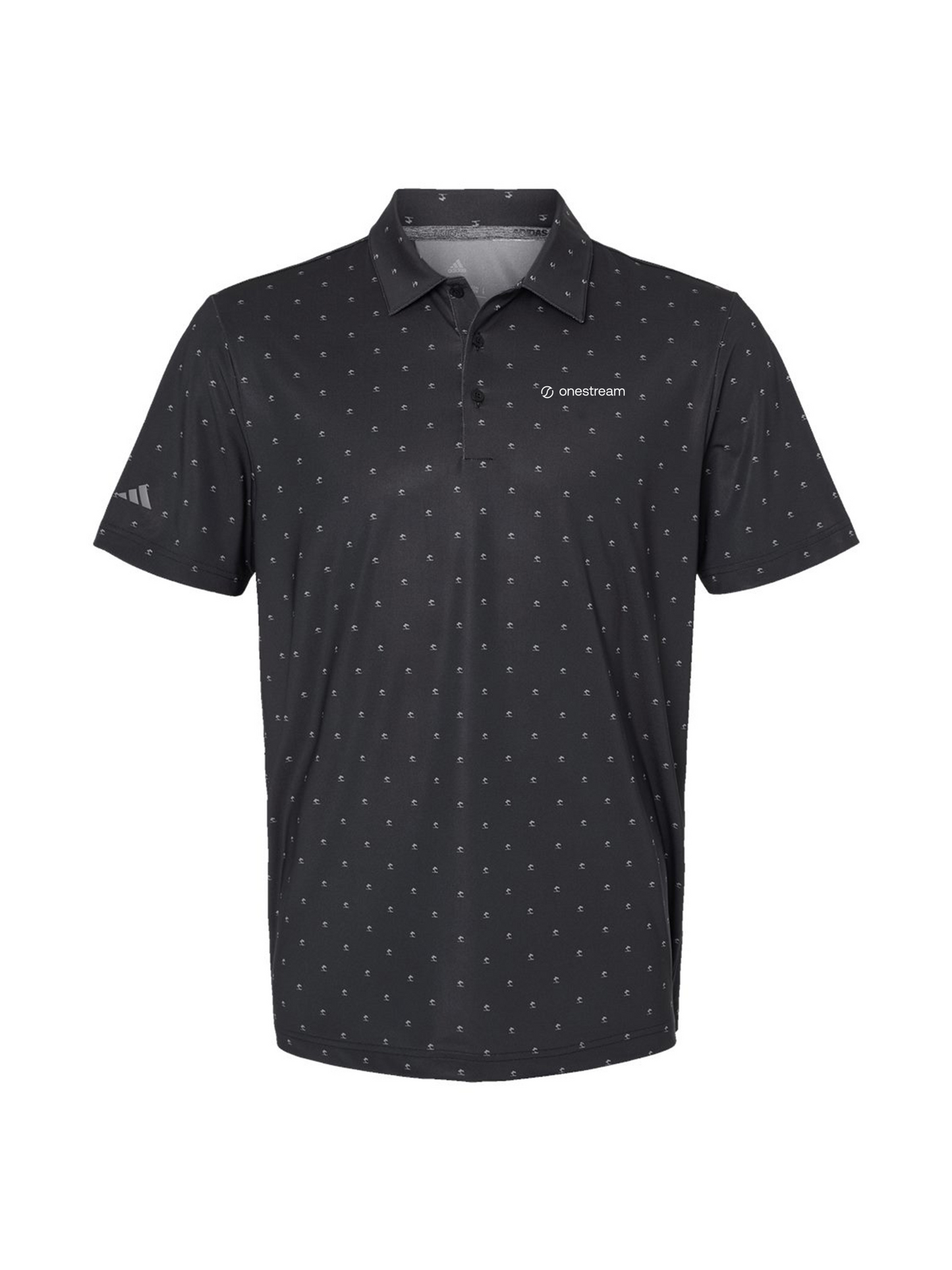 Men's Black Adidas Polo(CAN)