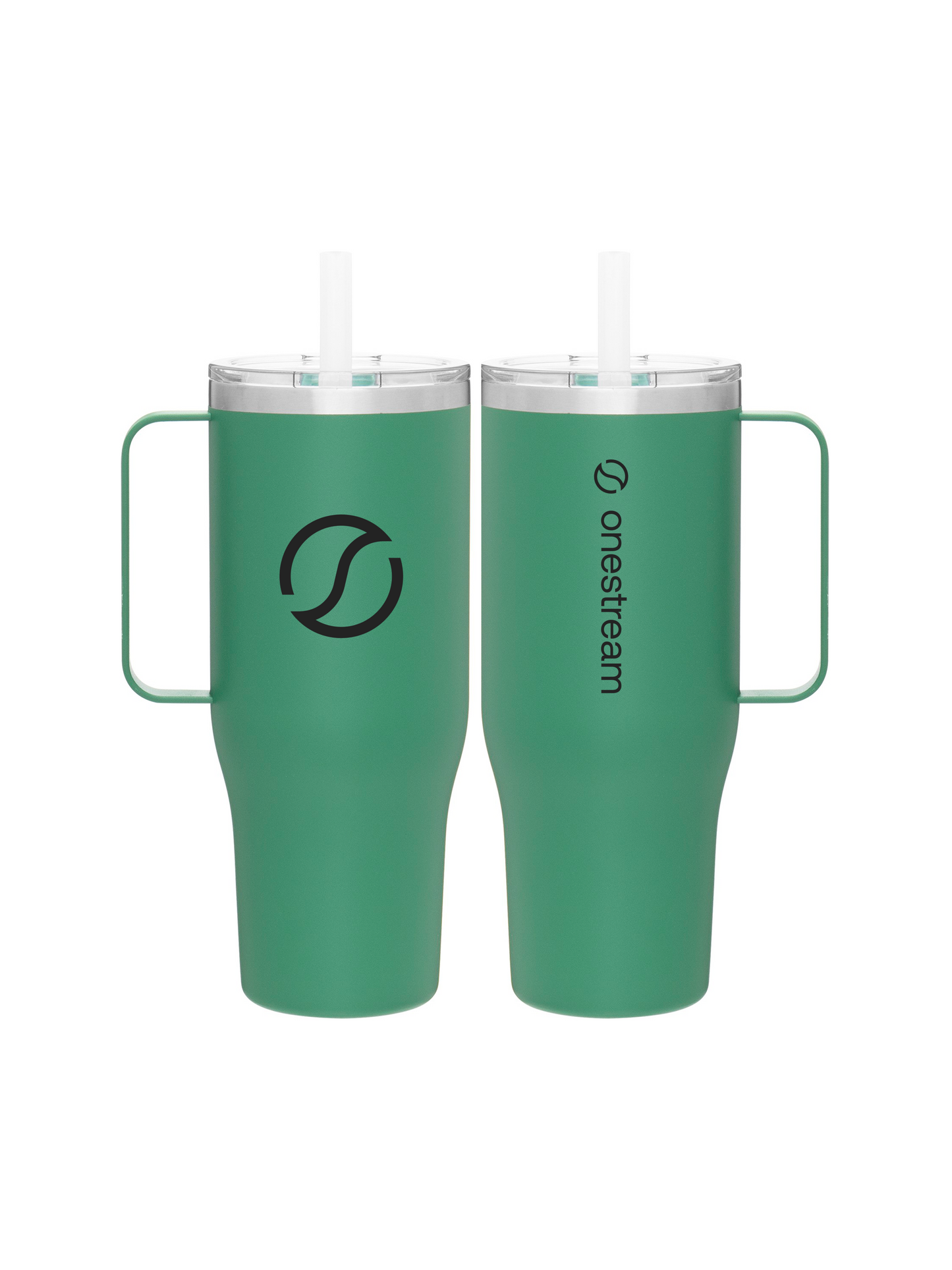 40oz Green Tumbler w/Handle(CAN)