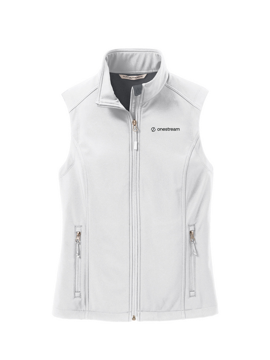 Women's White Soft Shell Vest(US)